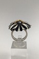 Georg Jensen Sterling Silver / Gold Ring No. 400 Lene Munthe