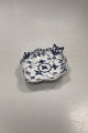 Royal Copenhagen Blue Fluted Full Lace Leaf Shaped Dish No 1076