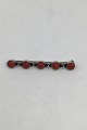 Hans Hansen Sterling Silver Brooch (Coral)