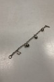 Sterling Silver Bracelet by Hermann Siersbøl with charms
