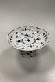 Royal Copenhagen Blue Fluted Plain Footed Cake Bowl No 458
