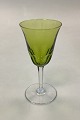 Holmegaard / Val Saint Lambert Harald Green White Wine Glass
