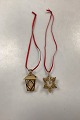 Georg Jensen Christmas Collectibles Ornaments 2011 - Lantern and Snow Crystal
