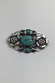 Georg Jensen Sterling Silver Brooch No. 89 (Turquoise)