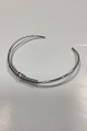 Modern Open Neckring in Sterling Silver