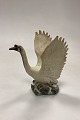 Arne Ingdam Unique Stoneware Figurine of Swan
