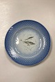 Bing and Grøndahl Blue Tone Fish Plate motif 1 Herring No. 716 - CHIPED/WORN