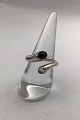 Georg Jensen Sterling Silver Ring No. 263 Carnival (Moonstone and Onyx)