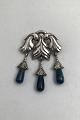 Early Georg Jensen Silver Brooch No. 132