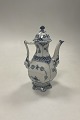 Royal Copenhagen Blue Fluted Full Lace Small hexagonal Coffee Pot No 1030