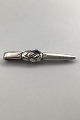Georg Jensen Sterling Silver Tie Pin No. 201 Hematite