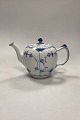 Royal Copenhagen Blue Fluted Half Lace Teapot, large No. 612