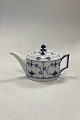 Royal Copenhagen Blue Fluted Plain Oval Teapot No. 253