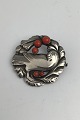 Georg Jensen Sterling Silver Brooch No. 123 (Coral) (1930 - 1945)