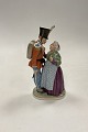 Royal Copenhagen Overglaze Figurine Soldier and Witch HCA No. 1112