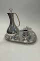 Georg Jensen Sterling Silver Coffee Set with tray No 1015 Sigvard Bernadotte