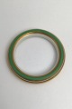 Royal Copenhagen Porcelain Armring Bangle Green / Gold