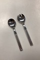 Georg Jensen Bernadotte Sterling Sølv / Steel Salad Set No. 132