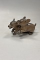 Royal Copenhagen Figurine Dachshund pair Olaf Mathiesen 1920 No. 2120
