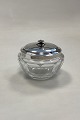 Georg Jensen Sterling Silver and Baccarat Crystal Confiture Glass Jar No. 486