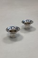 2 pieces of Georg Jensen Candle Cuffs in Sterling Silver