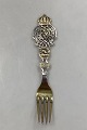 Anton Michelsen Commemorative Fork in Gilded Sterling Silver from 1923