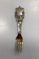 Anton Michelsen Commemorative Fork in Gilded Sterling Silver from 1912