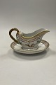 Royal Copenhagen Flora Danica Sauce Boat with attached underplate No 3556