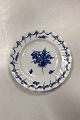 Antique Royal Copenhagen Blue Flower Curved Plate, openwork