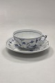 Bing and Grondahl Blue Painted / Blue Fluted Large Tea Cup and saucer