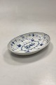 Bing and Grondahl Blue Fluted / Blue Fluted Oval Dish with Logo No. 2077