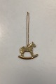 Georg Jensen Christmas Ornament -  Rocking Horse 1996