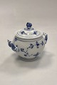 Bing and Grondahl Blue Traditional Blue Fluted Sugar Bowl with Lid
