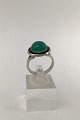 Niels Erik From Sterling Silver Ring (Green Agate)