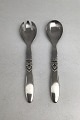 Georg Jensen Sterling Sølv Cactus Salad Servers No. 134 (Small)