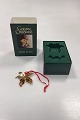 Georg Jensen Golden Christmas Holiday Ornament - Poinsettia 2001