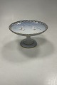 Bing and Grondahl Seagull with Gold Cake Dish on foot with pierced border