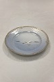 Bing and Grondahl Seagull with Gold Cake Plate with pierced border