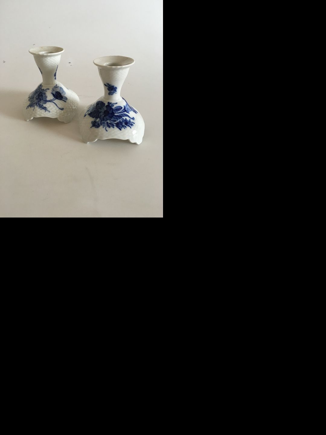 Danam Antik * Royal Copenhagen Blue Flower Curved Pair of