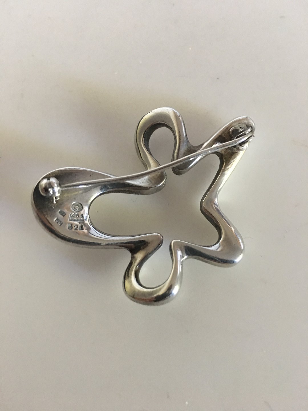 Danam * Georg Jensen Sterling Koppel Splash Brooch No 321